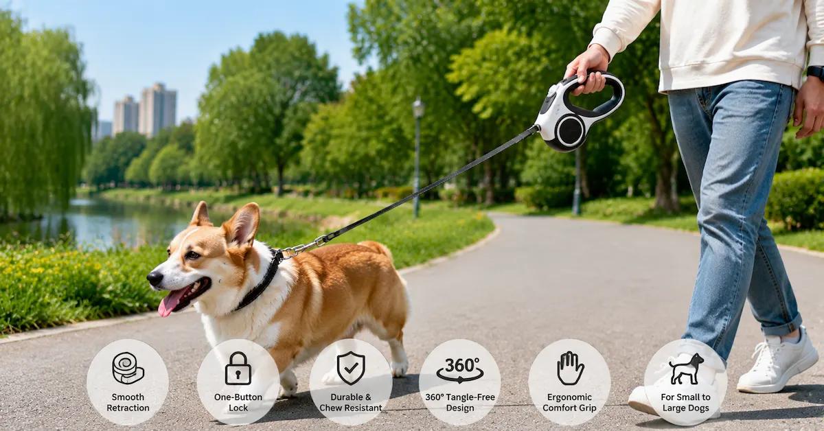 Retractable Dog Leash Manufacturer: How Brands Source Reliable Retractable Leashes
