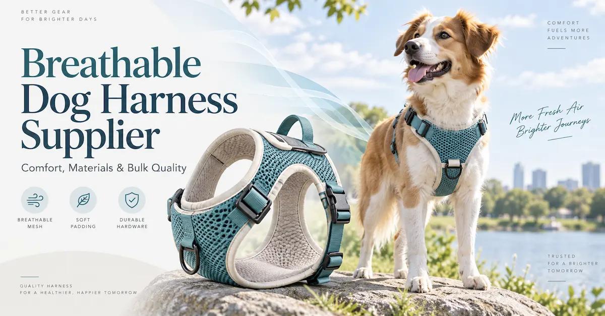Breathable Dog Harness Supplier: How Brands Evaluate Comfort, Materials, and Bulk Quality
