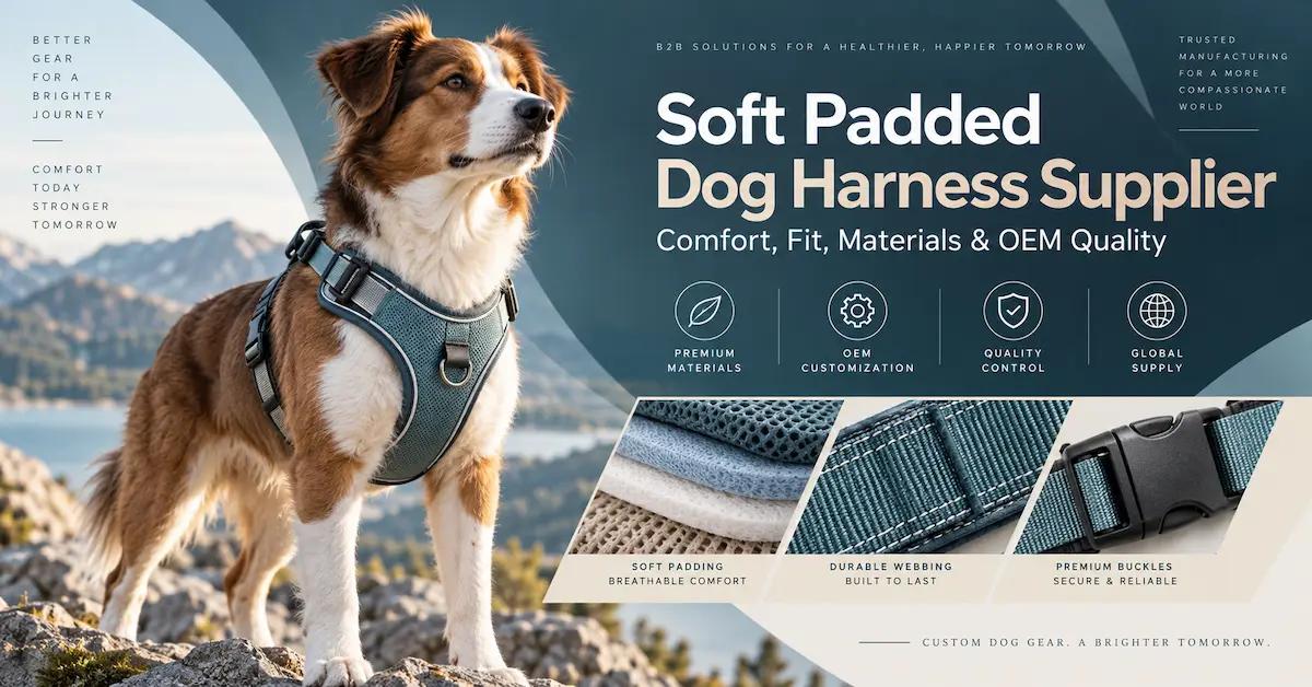 Soft Padded Dog Harness Supplier: How Pet Brands Evaluate Comfort, Fit, Materials, and OEM Quality Before Bulk Orders