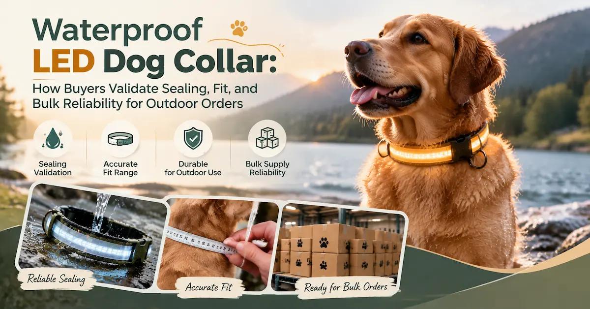 Waterproof LED Dog Collar: Product Specification Guide for Rainy-Climate Retailers